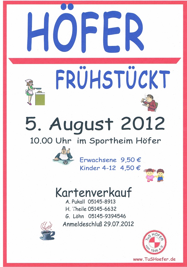 Hoefer Fruehstueckt